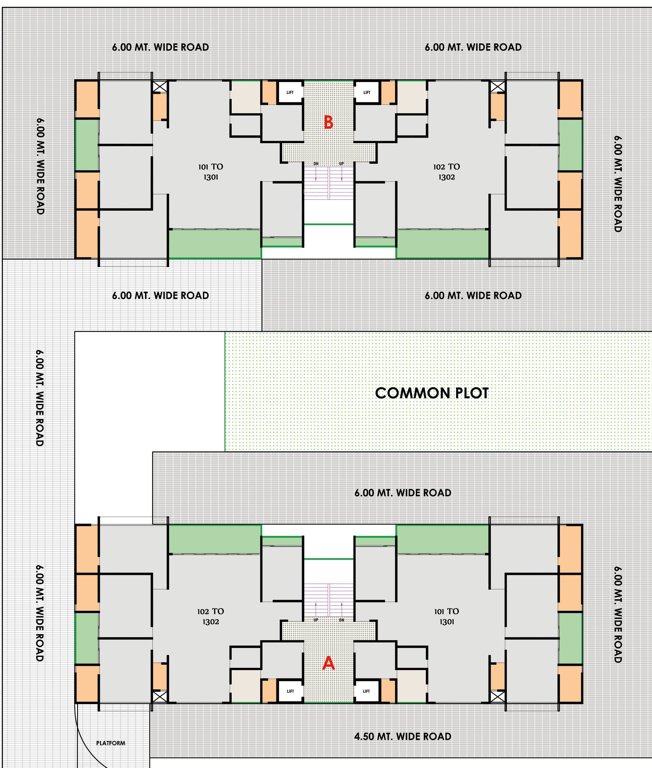  reventa 2 Block A And B Cluster Plan From 1st To 13th Floor