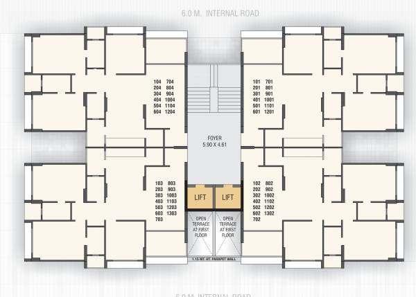  skyz Block A Cluster Plan For Typical Floor Plan