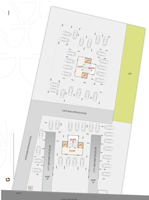  padmavati99 Block A And B Cluster Plan For Ground Floor