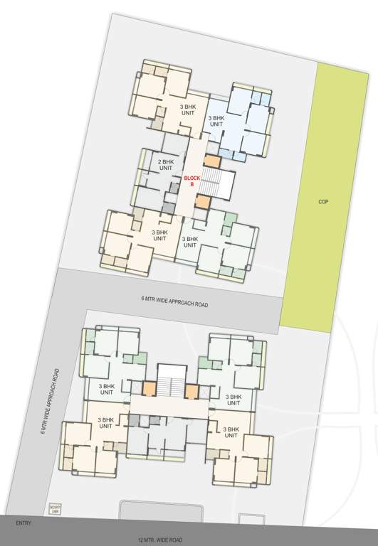  padmavati99 Block A And B Cluster Plan For Typical Floor Plan