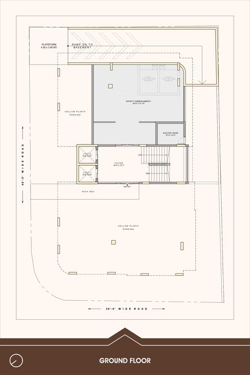  kalpvruksh shadows Kalpvruksh Shadows Cluster Plan for ground Floor