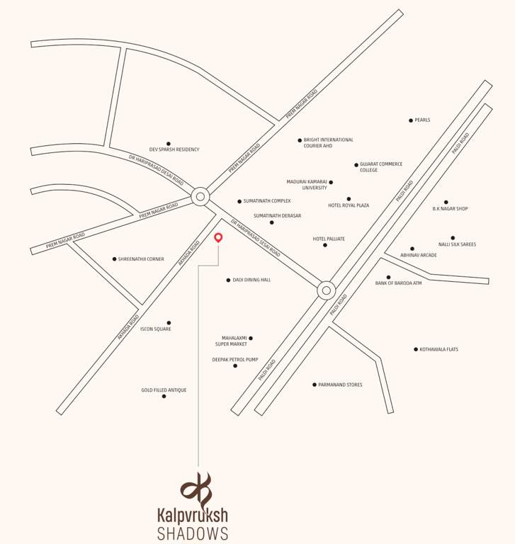  kalpvruksh shadows Location Plan