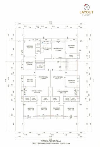  greenwood-ii Greenwood II Cluster Plan from 1st to 4th Floor