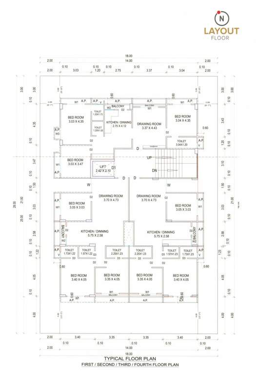 greenwood ii Greenwood II Cluster Plan from 1st to 4th Floor