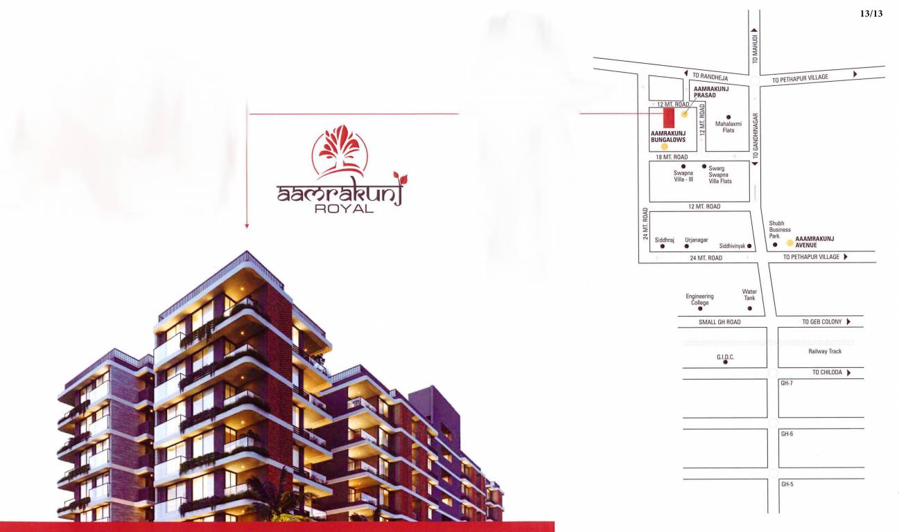  aamrakunj royal Location Plan