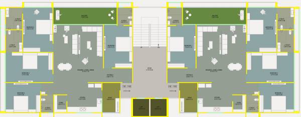  kalhar-wing Block B Cluster Plan For Typical Floor Plan