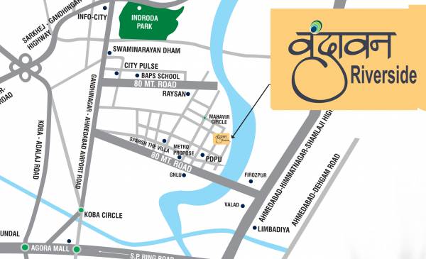  vrundavan-riverside Location Plan