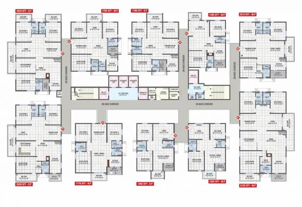 Tower 3 And Tower 4 Typical Cluster Plan ixora Tower 3 And Tower 4 Typical Cluster Plan