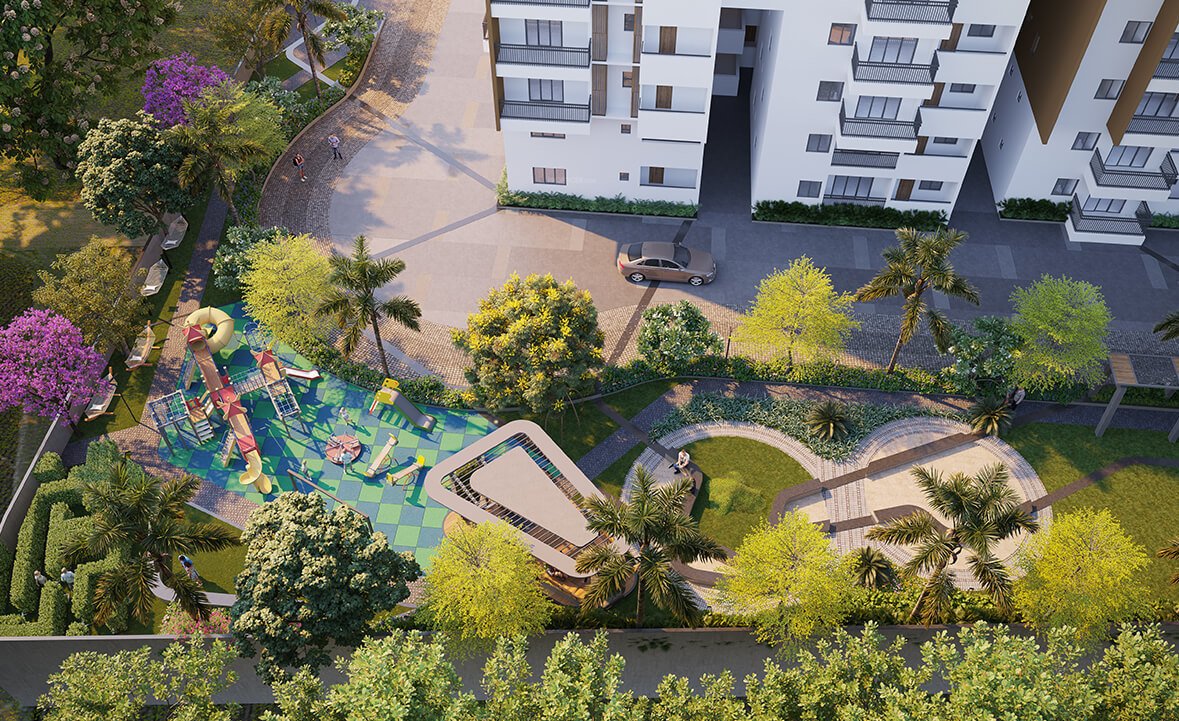 ixora Landscape Garden and Tree Planting