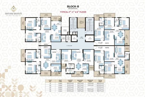  shyam-shanti-estates Block  B Cluster Plan