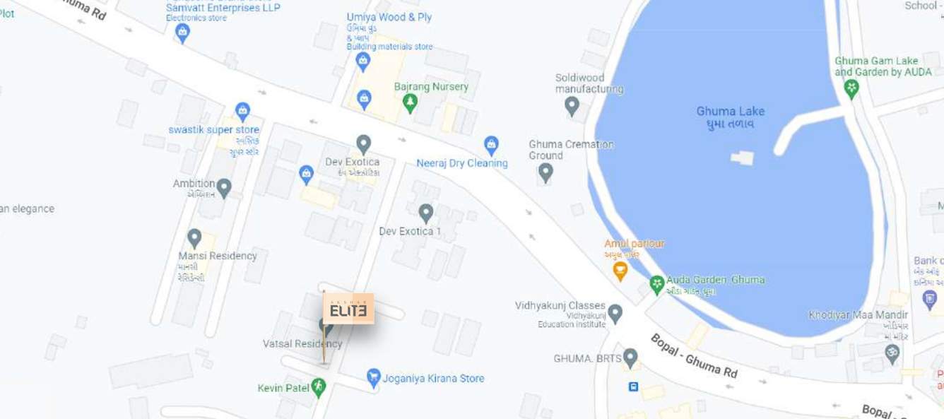  akshar elite Location Plan