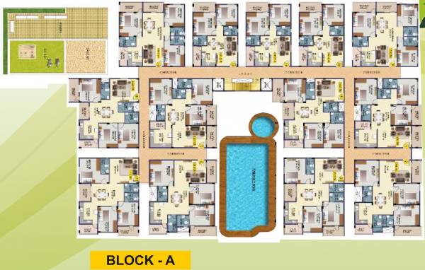  warrior-central-bay Block A Typical Cluster Plan