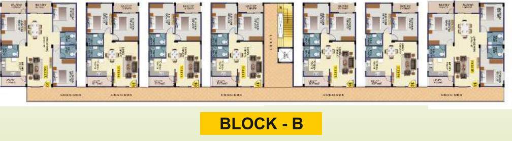  warrior central bay Block B Cluster Plan