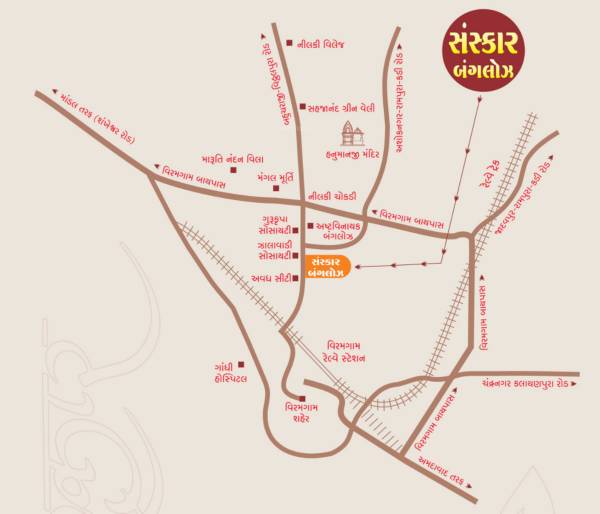 sanskar-bungalows Location Plan