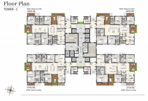  presidentia Tower A Cluster Plan