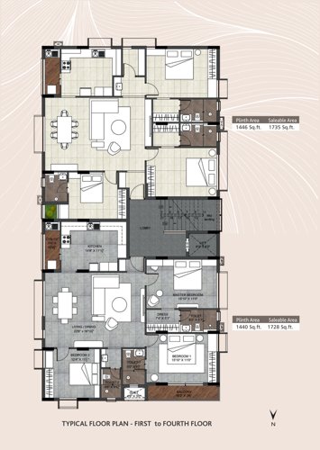  chang-royale Chang Royale Cluster Plan from 1st to 4th Floor
