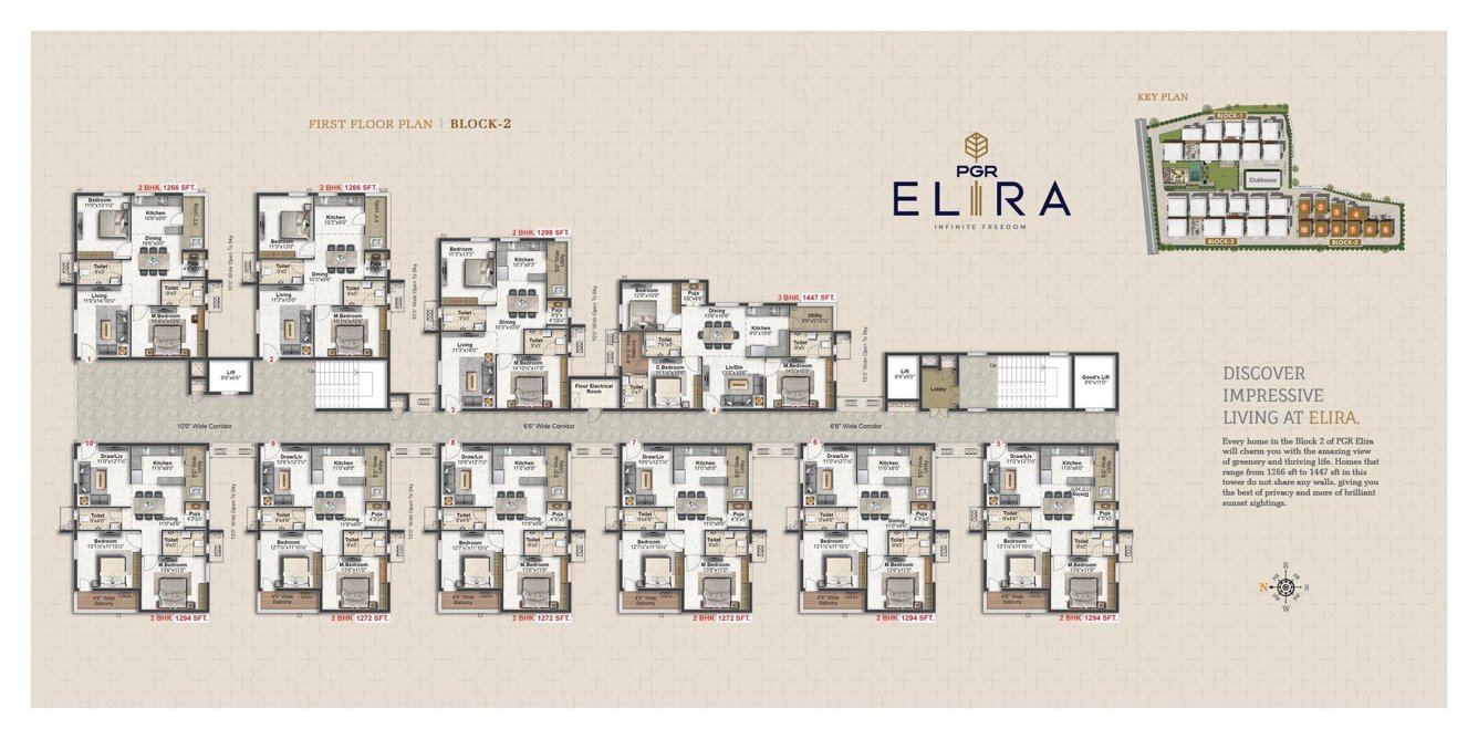  elira PGR Elira Block 2 Cluster Plan for 1st Floor