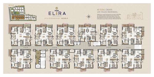  elira PGR Elira Block 3 Cluster Plan from 2nd to 10th Floor