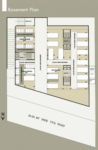  florance Block A, Block B, Block C Basement  Cluster Plan
