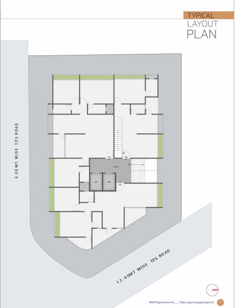  1seven 1Seven Cluster Plan for Typical Floor