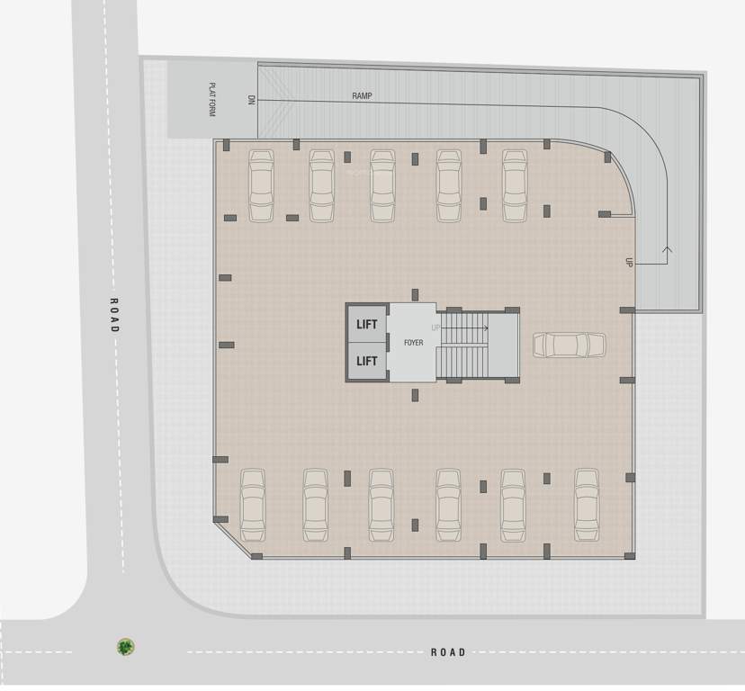  adhisthana luxuria Adhisthana Luxuria Cluster Plan for Basement Floor