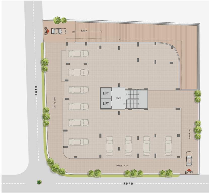  adhisthana luxuria Adhisthana Luxuria Cluster Plan for ground Floor