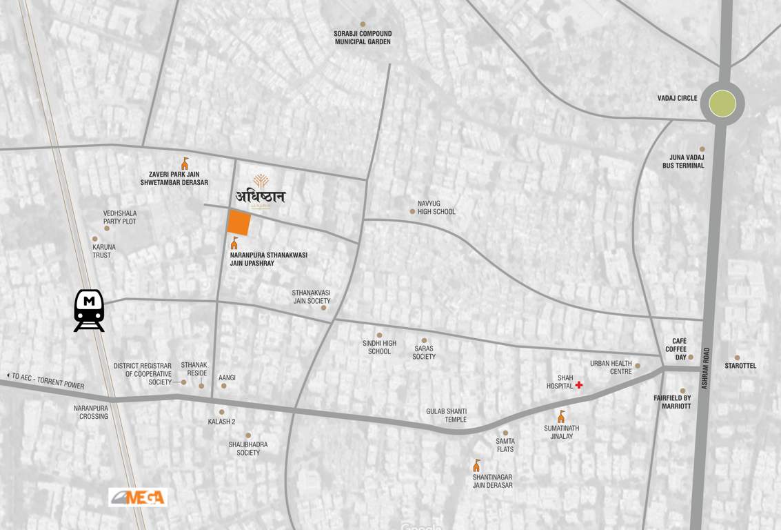  adhisthana luxuria Location Plan