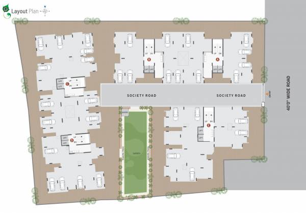  vraj-residency Layout Plan
