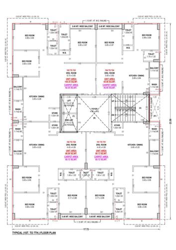  sahara-apartment Sahara Apartment Cluster Plan from 1st to 7th Floor