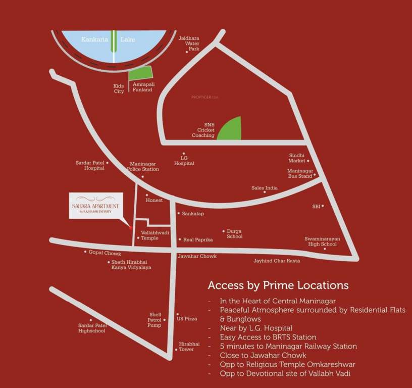  sahara apartment Location Plan