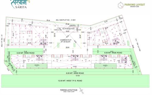 sarita Block A, Block B, Block C, Block D, Block E, Block F Parking  Cluster Plan