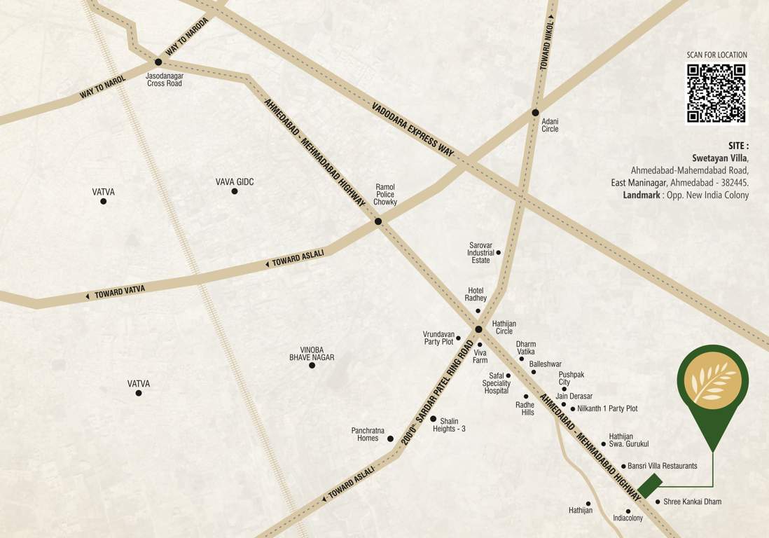  swetayan villa Location Plan