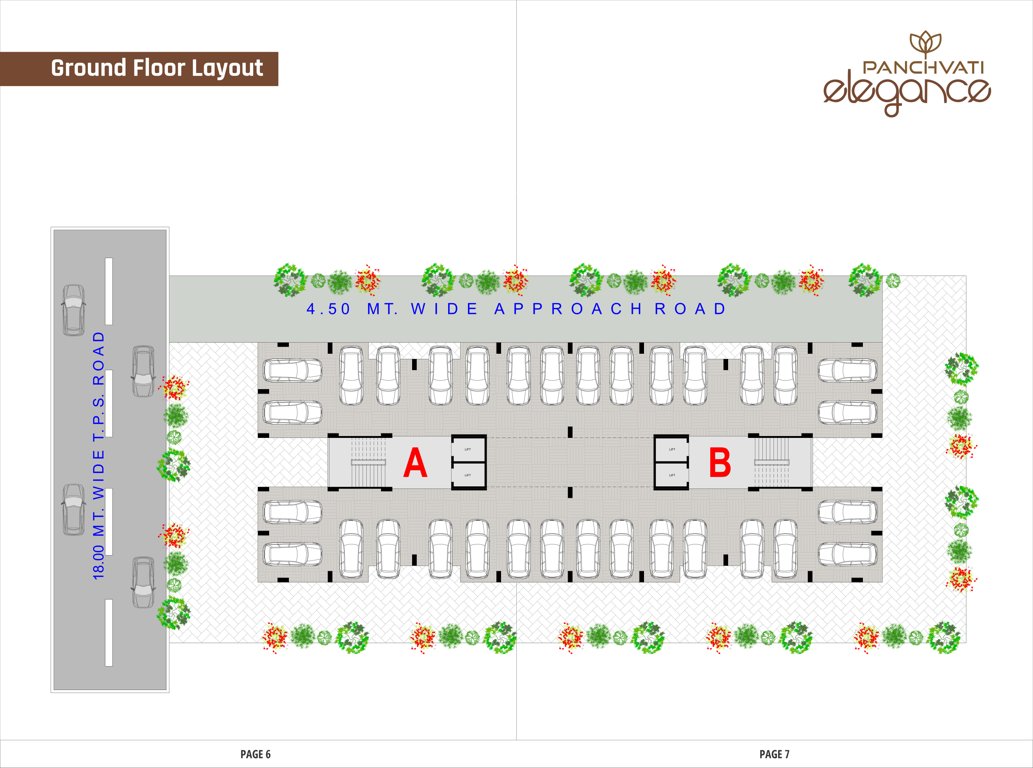  panchvati elegance Block A And B Cluster Plan for ground Floor