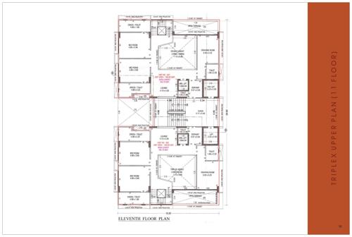  saral-paradise-and-sky-luxuria Block B Cluster Plan for 11th Floor