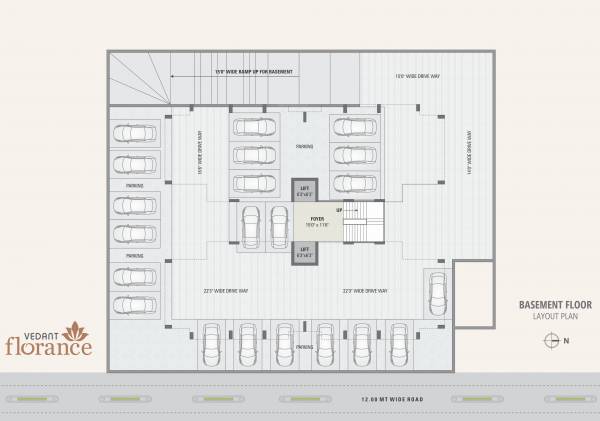  florance Florance Cluster Plan for Basement Floor
