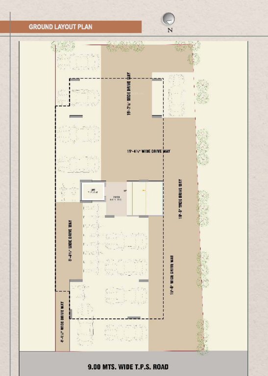  prabhuvan skyline Prabhuvan Skyline Cluster Plan for ground Floor