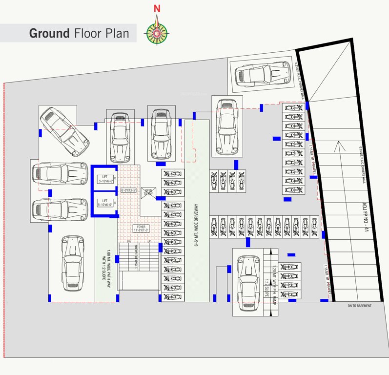  mangaldeep apartment Mangaldeep Apartment Cluster Plan for ground Floor