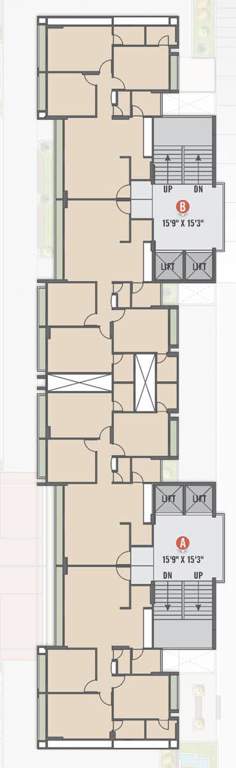  nine 360 Cluster Plan From 1st To 5th, 7th, 8th, 10th To 13th  Floor Typical Floor Plan