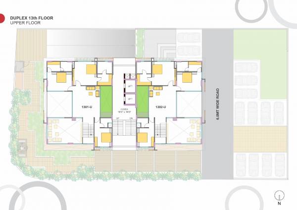  stuti Stuti Cluster Plan for Duplex Upper 13th Floor