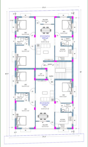  sai-homes Sai Homes Cluster Plan from 1st to 3rd Floor