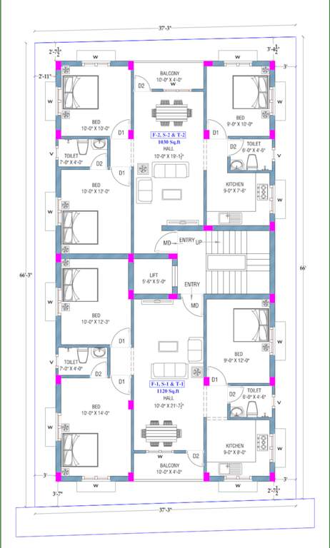  sai homes Sai Homes Cluster Plan from 1st to 3rd Floor