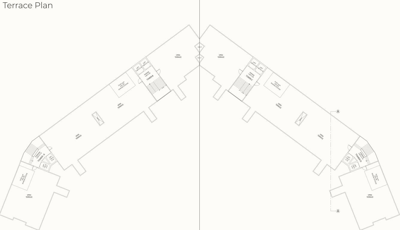  aashray eminent A , B,C, D Terrace Cluster Plan