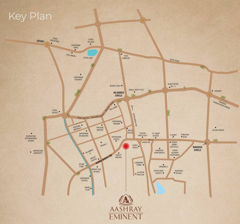  aashray eminent Location Plan