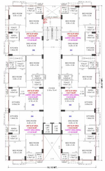  surya-47 Surya 47 Cluster Plan for 2nd Floor