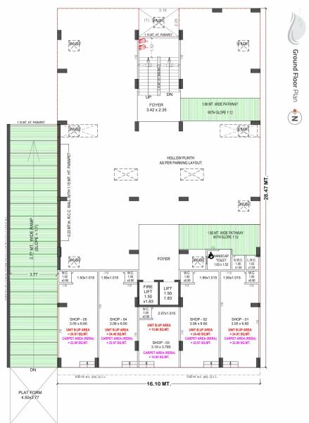  surya-47 Surya 47 Cluster Plan for ground Floor