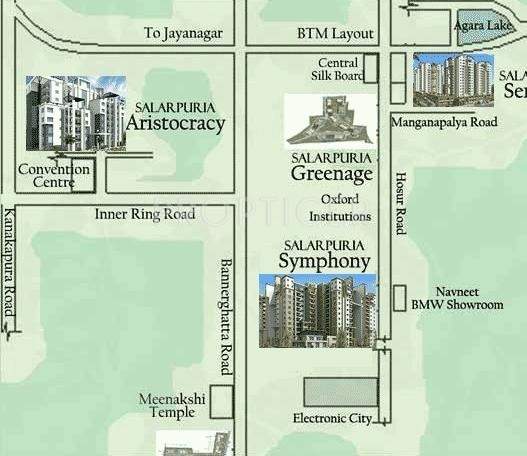  symphony Images for Location Plan of Salarpuria Sattva Symphony