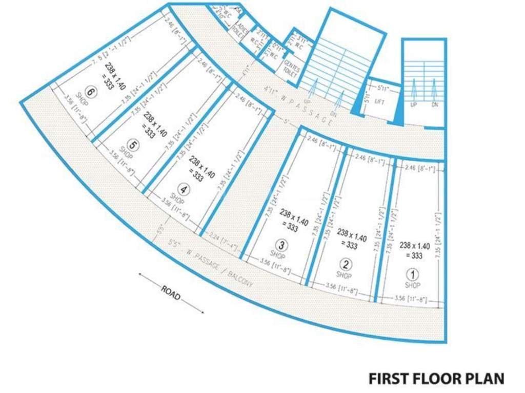  landge landmark A Cluster Plan for 1st Floor