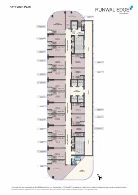  edge Runwal Edge - building no 52 Cluster Plan for 12th Floor