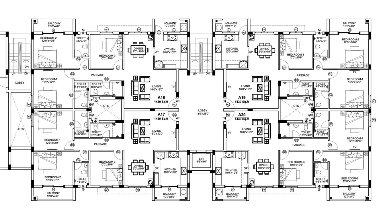  lions gate Ariel Cluster Plan For 5th Floor