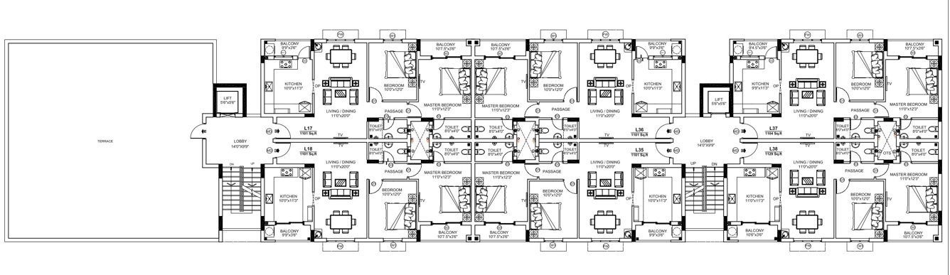  lions gate Leo Cluster Plan For 5th Floor